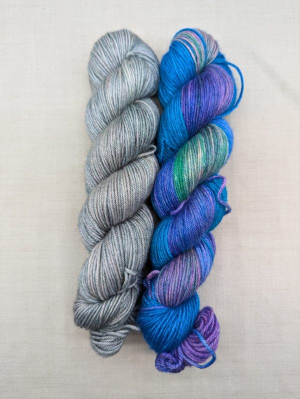 Blue-faced Leicester/Silk DK: Peacock - Image 6