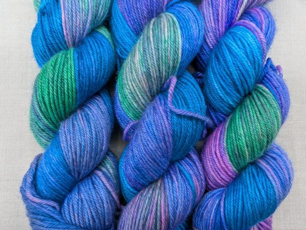 Blue-faced Leicester/Silk DK: Peacock - Image 3